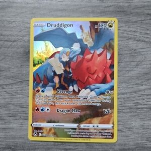 Druddigon #TG09 Pokemon Silver Tempest Holo Card